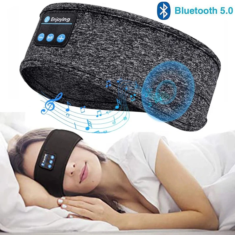 Fone Wireless Bluetooth Earphone Sleeping Band Music Headphones Soft Elastic Comfortable Eye Mask Sleep Headset for Side Sleeper